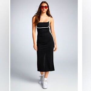 Twik contrast trim dress